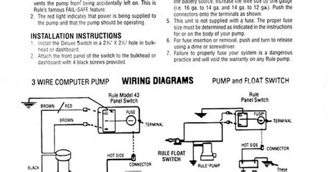 Rule Bilge Pump Switch Wiring Diagram Boat Electronics Pinterest