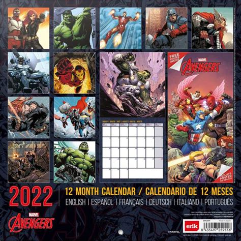 Buy Avengers 2022 Calendar Allsports Official Merch