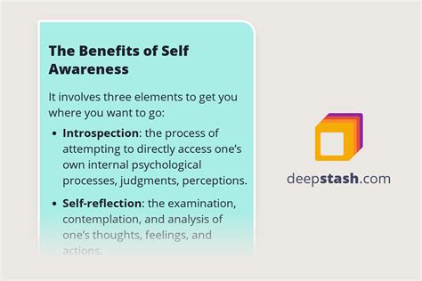 The Benefits Of Self Awareness Deepstash