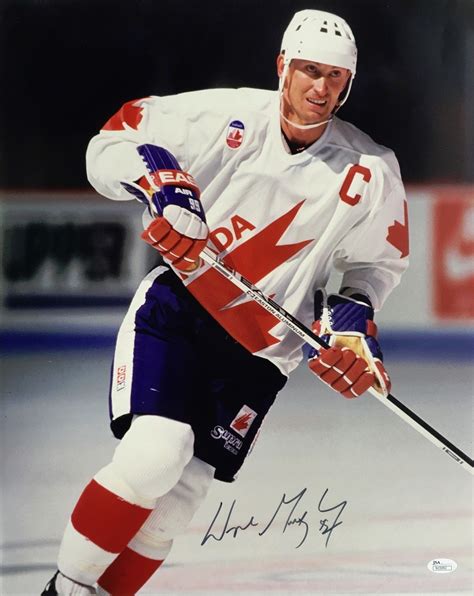 Lot Detail Wayne Gretzky Signed 16 X 20 Team Canada