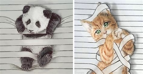 I Draw Animals That Dont Want To Stay Between The Lines Bored Panda