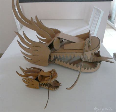 Dragon Crafts Cardboard Art Chinese New Year Crafts