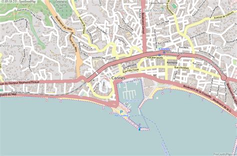 Karta Cannes Frankrike Cannes Map Festival Film Illustration Beach France Choose Board Europa