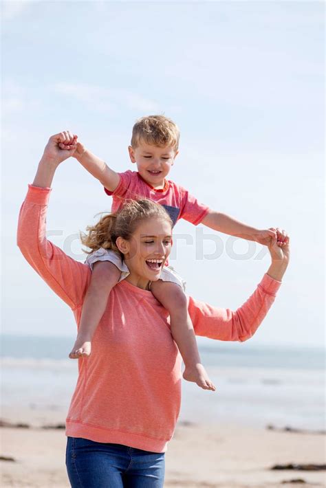 Mother And Son Bonding Stock Image Colourbox