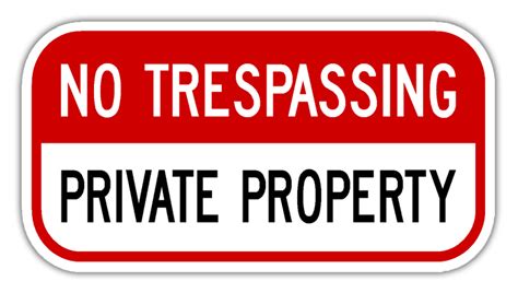 No Trespassing Private Property Sign Trespassing Signs For Sale