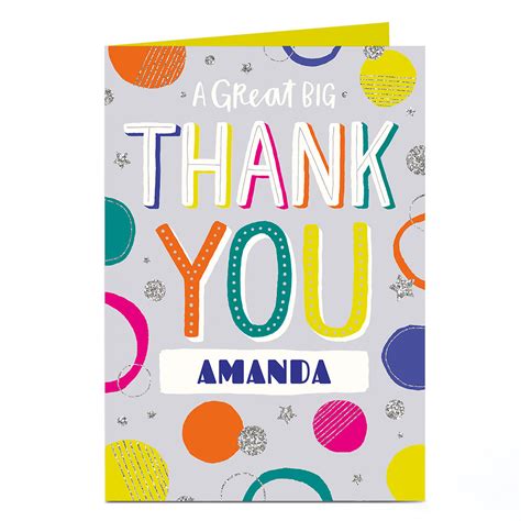 Free printable photo thank you cards by wedding chicks. Buy Personalised Thank You Card - A Great Big for GBP 1.79-4.99 | Card Factory UK