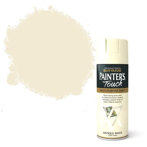 Rust Oleum Painters Touch Antique White Gloss Decorative Spray Paint