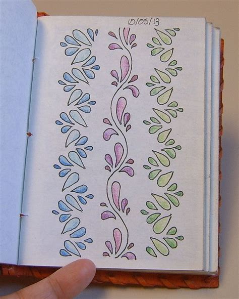 Notebook 21 36 Colorful Borders Design Paper Art Design Bullet