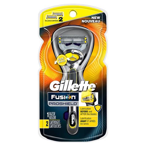 Gillette Fusion Proshield Mens Razor With Flexball Handle