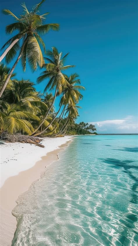 A Secluded Beach With Powdery White Sand Crystal Clear Turquoise