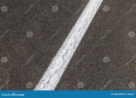Paved Highway With White Road Markings Stock Photo Image Of