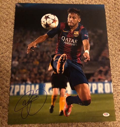 Neymar Jr Autographed Memorabilia Signed Photo Jersey Collectibles