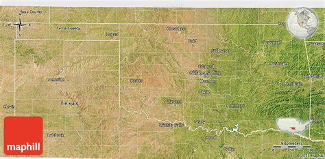 Satellite 3d Map Of Oklahoma