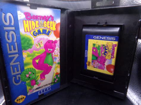 Barneys Hide And Seek Game Sega Genesis Boxed Used