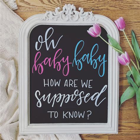 Baby What Gender Reveal Boards Are All The Trend Chalk Markers