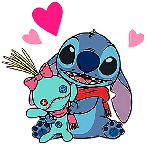 Stich Liloandstich Lilo And Stitch Kawaii Cute Heart Transparent Png