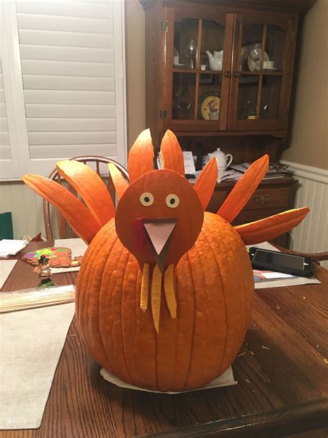 Turkey Pumpkin Carving