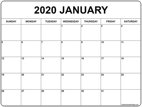 All versions are editable including the pdf. January Thru December 2020 Printable Monthly Calendar ...
