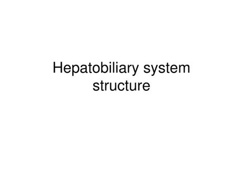 Ppt Hepatobiliary System Structure Powerpoint Presentation Id1096595