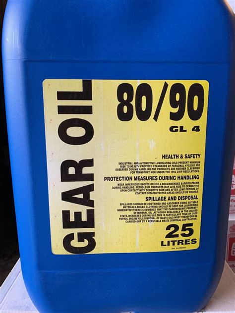 Gear Oil Ep80w 90 Gl4 High Quality Oil 25 Litres Status Car Care