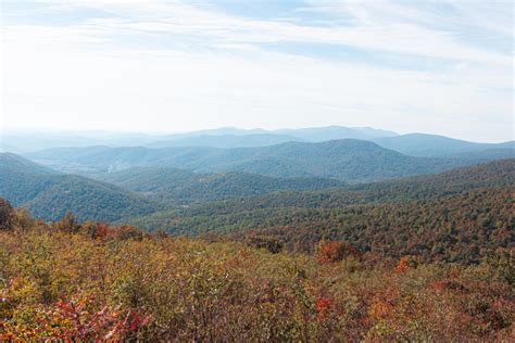 Blue Ridge Mountains In Shenandoah National Park R Virginia