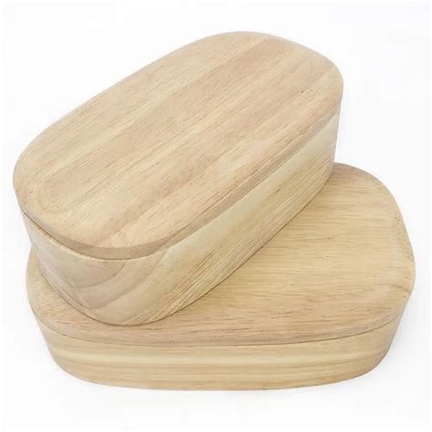 Adeeing Concise Single Layer Portable Wooden Lunch Box Japanese Style