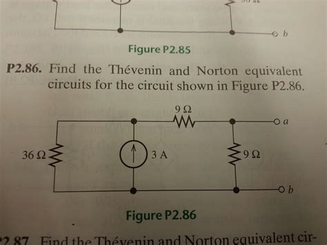 Solved Find The Thevenin And Norton Equivalent Circuits F