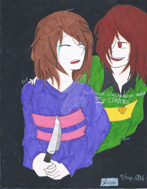 Undertale Chara And Frisk Youre Mine Now By Homicidalrin1987 On