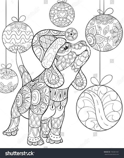 We have over 50 really cute designs that will help you occupy and educate your young children and students. Adult Coloring Pagebook Cute Christmas Puppydog Stock ...