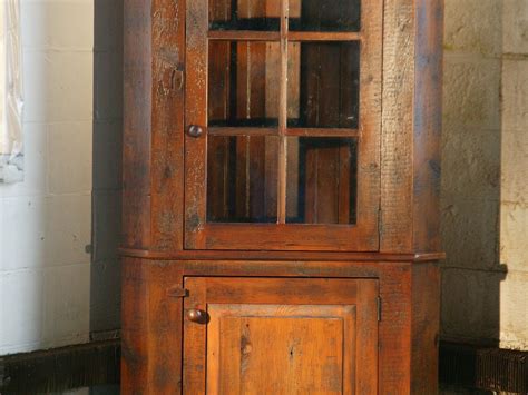 Corner Cabinet With Glass Door | Rustic corner cabinet, Glass cabinet doors, Wood corner cabinet