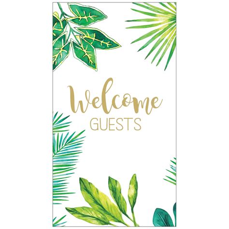 Welcome Guests Guest Towel Paperproducts Design