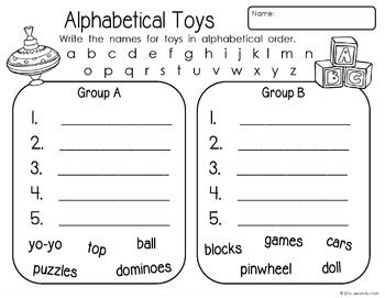 Order or sort a character vector. alphabetical order by Lessons by Molly | Teachers Pay Teachers
