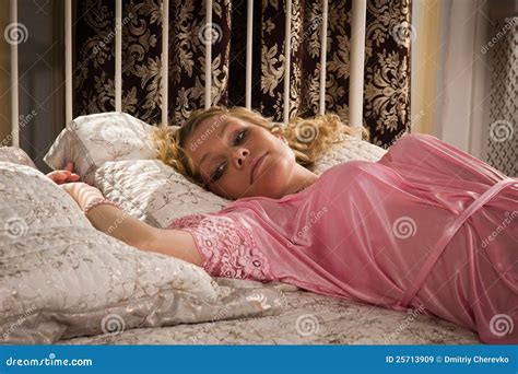 Girl Is Lying On The Bed Stock Photo Download Image Now Istock Pharmakon Dergi