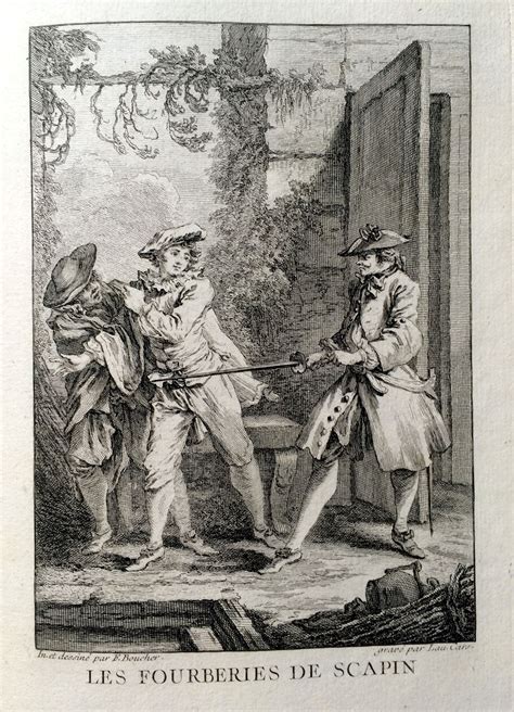 Les fourberies de Scapin - Molière - gravé par Laurent ...