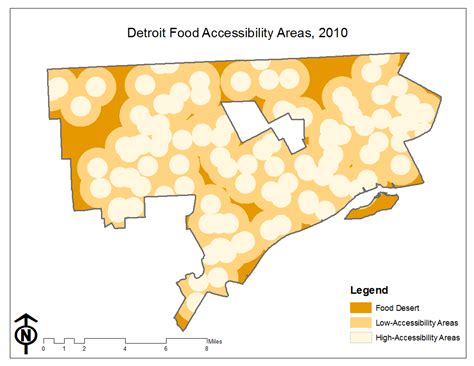 The term food desert was first coined in the 1990s in scotland. Mapping The Strait: The Food Grasslands of Detroit