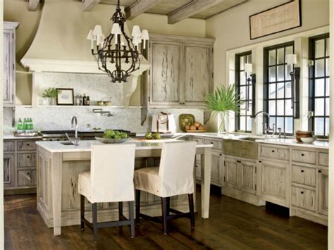 Rustic kitchen cabinets run the full style spectrum this spring, from french provincial to pacific rustically yours: Inspirations on the Horizon: Weathered coastal gray rooms