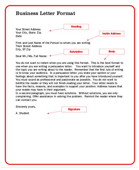 Free 10 Formal Letter Formats In Ms Word Pdf
