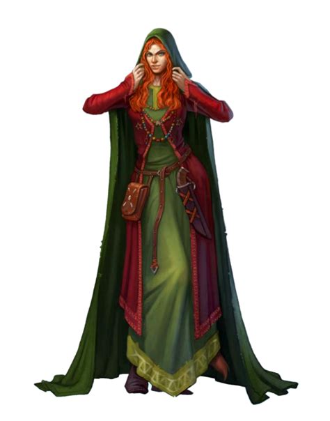 Female Human Or Half Elf Druid Or Sorcerer Pathfinder Pfrpg Dnd Dandd 3