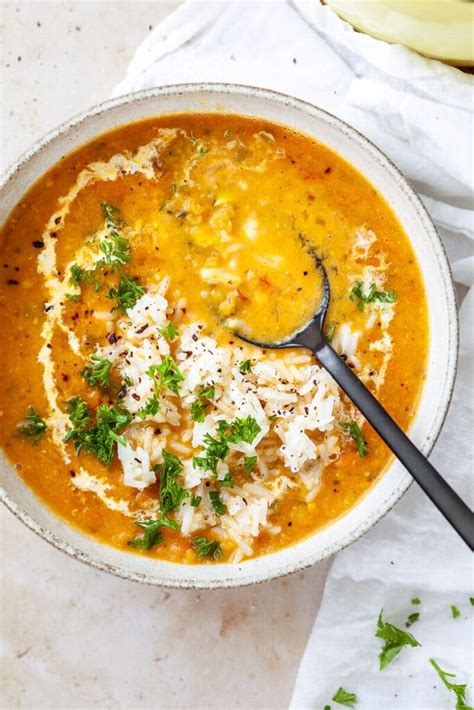 Vegan Red Lentil Curry Soup Vibrant Plate