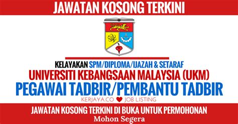 Language courses, schools and children's language camps. Jawatan Kosong Terkini Universiti Kebangsaan Malaysia (UKM ...