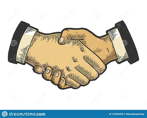 Businessmen Handshake Agreement Concept Mix Race Business Men Partnership Communication Modern