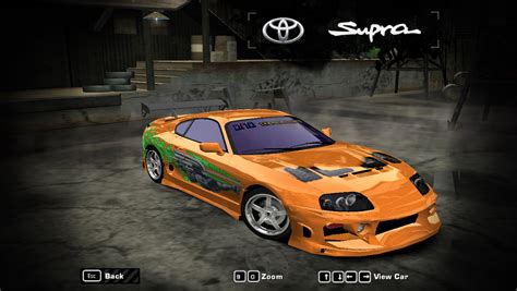 Need For Speed Most Wanted Toyota Supra Bomex Kit Fnf Knight Vinyl My