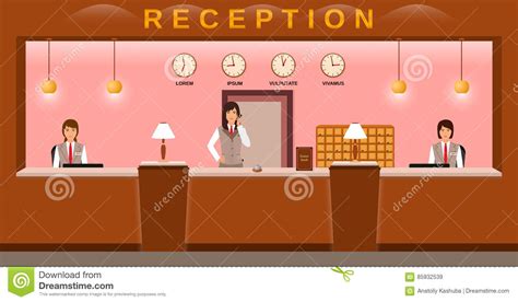 Hotel Reception Service Hotel Employees Welcome Guests On Their