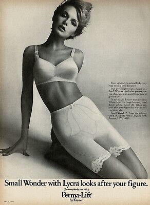 S Vintage Kayser Roth Bra Panty Girdle Lingerie Fashion Photo Print