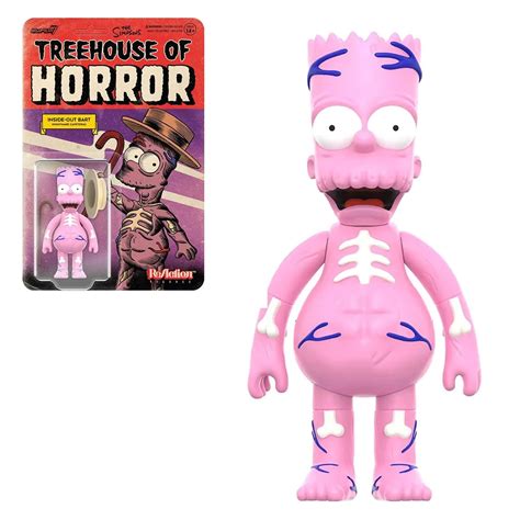 the simpsons treehouse of horror inside out bart simpson 3 3 4 inch re plastick crack