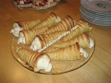 Fab Food Friday Cream Horns With Vanilla Bavarian Cream