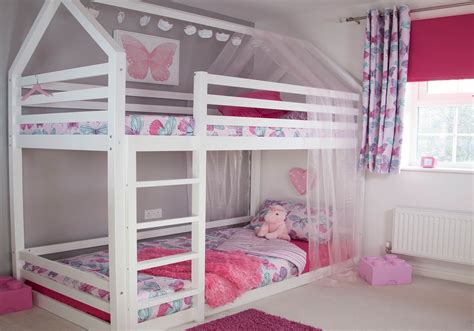 So if you are a pro carpenter then your daughter would probably thank you for building her such an awesome bed. Flair Furnishings Play House Bunk Bed -White in 2020 (With ...