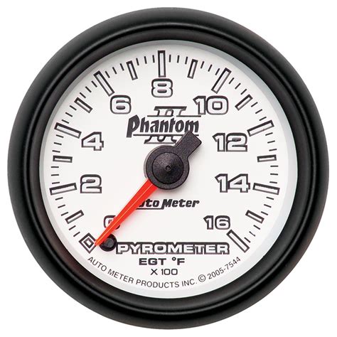 Auto Meter 7544 Phantom Ii Electric Pyrometer Gauge Kit Autoplicity