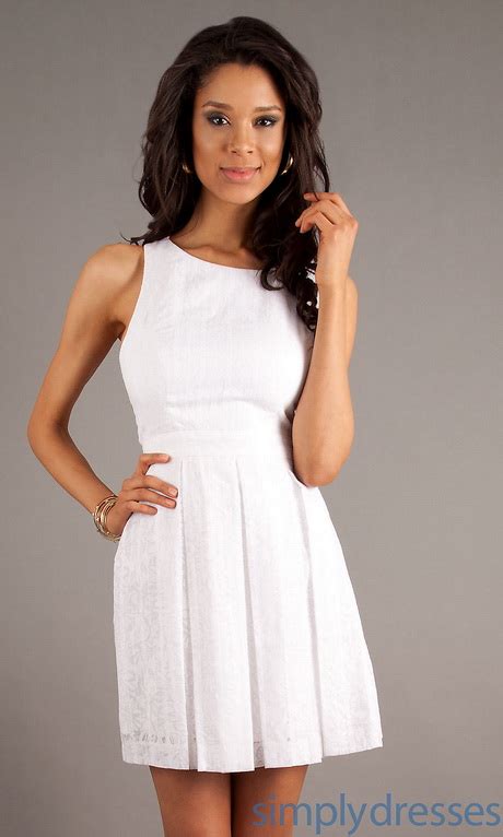White Dresses For Juniors Graduation Natalie