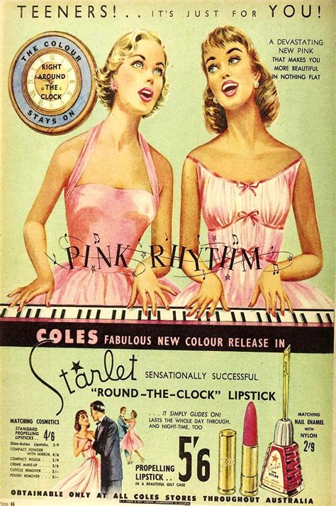 Starlet 1956 Vintage Makeup Ads Vintage Beauty Vintage Ads Pin Up